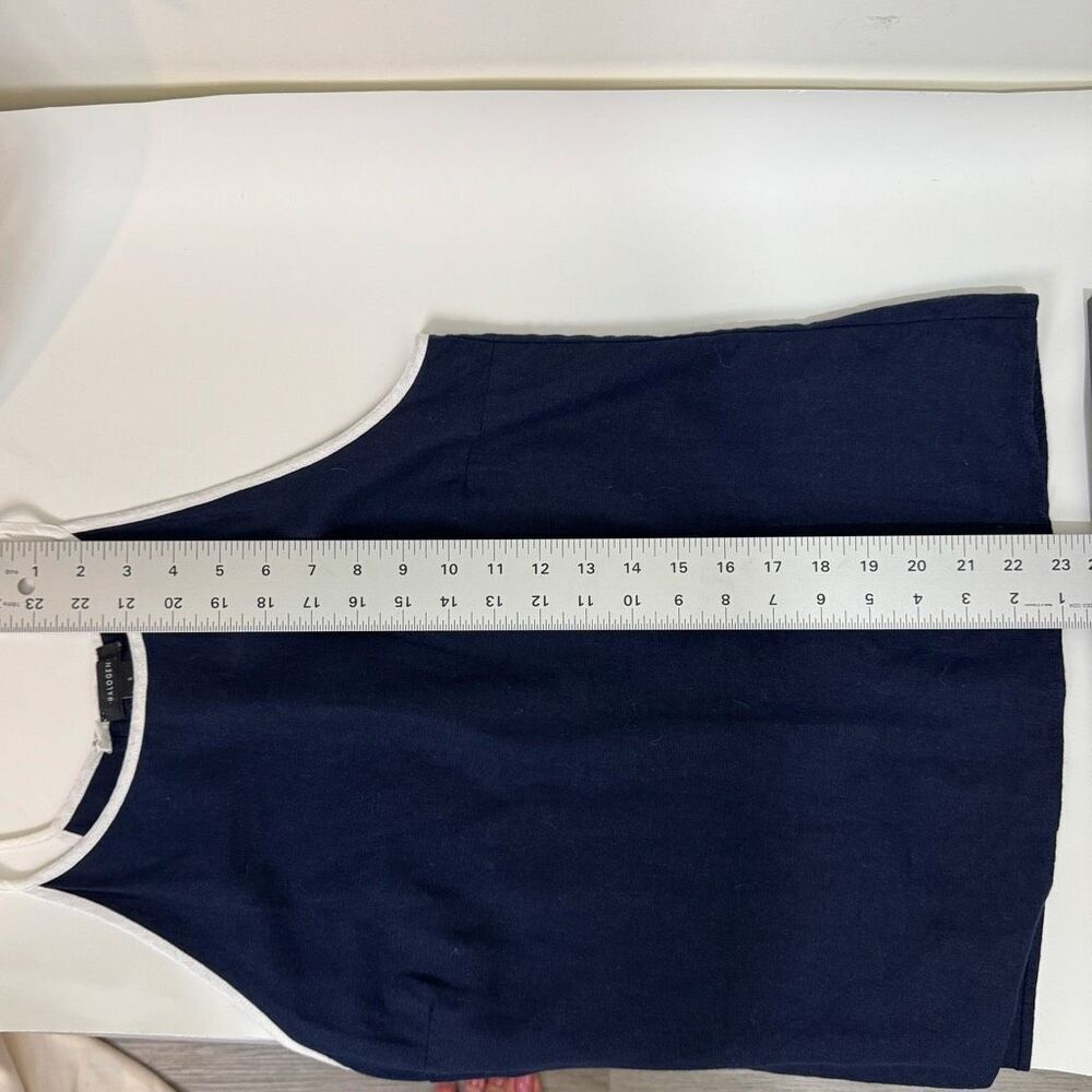 HALOGEN | navy linen set pants (10) blouse (s) | Nordstrom’s two-piece set - Picture 9 of 11